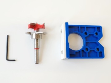 СВЕРЛА С СТОПОРОМ 35ММ + ШАБЛОН ДЛЯ МЕБЕЛЬНЫХ ПЕТЛЕЙ