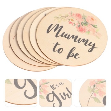 Бумажные карточки с ежемесячными достижениями ребенка, 6 шт.