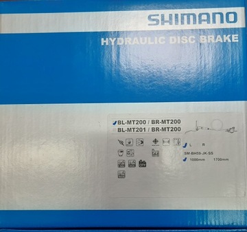 Zestaw hamulcowy przedni tarczowy SHIMANO Altus MT200 1000mm