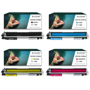 4x toner do tiskárny Hp CE-310A CF-350A Sada Cmyk CF350A CF353A