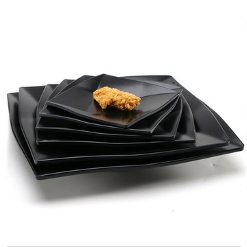 Черная японская миска для соуса для суши, закуска для вечеринки, поднос с орехами,