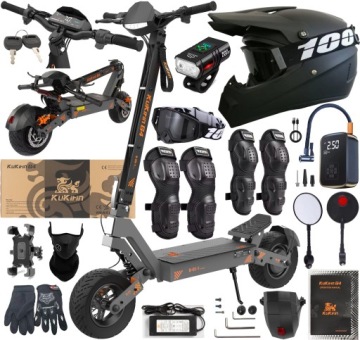 KuKirin G4 skládací 2400W 60V 20Ah 70km/h 75km 11" terénní +10 Dárek Pl