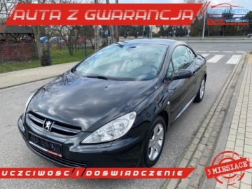 Peugeot 307 I Cabrio 2.0 16V 136KM 2004 Peugeot 307 CC CABRIOLET HARDTOP JASNE SKORY GRZANE FOTELE KLIMATYZACJA CZ