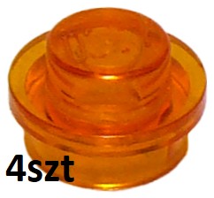 Lego 4073 4222960 pł 1x1 p.pomarańczowy 4szt P183
