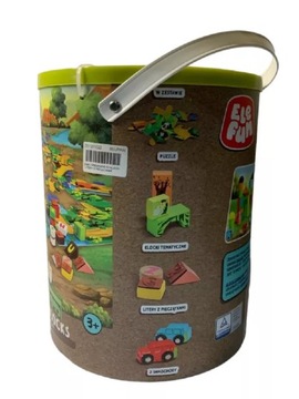 Элефун деревянные блоки буквы с маками сафари