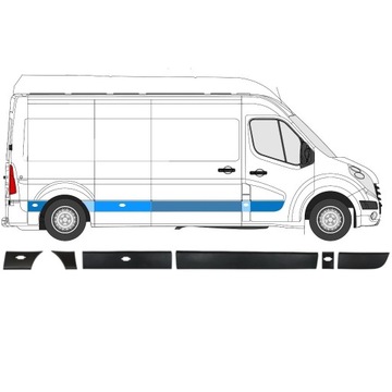 Listwa Listwy Master Movano 2010- L3 Zestaw