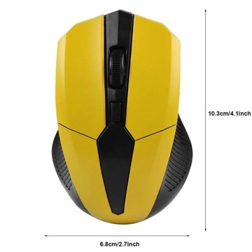 2 4Ghz bezprzewodowa mysz 1200DPI regulowana komputer biurowy domowa