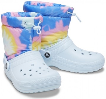 CROCS Śniegowce Classic Lined Neo Puff Tie Dye 207