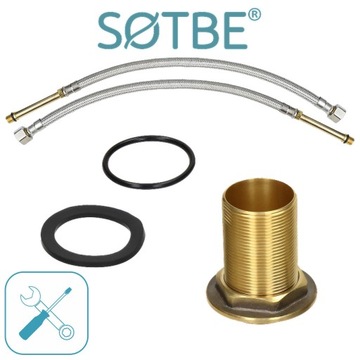 Смеситель для умывальника накладной, высокий, подвижный, поворотный СОТБЕ МАЛ-СХ-70298332