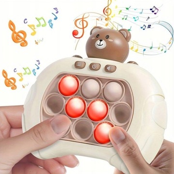 POP IT POPIT ИГРА ЭЛЕКТРИЧЕСКИЙ АНТИСТРЕСС НАВЫК ИГРА МЕДВЕДЬ