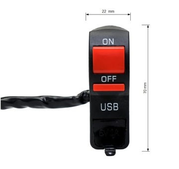 Выключатель с зарядным устройством USB 5 В постоянного тока 2 А