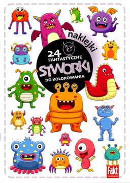 Stworki do kolorowania kolorowanka z naklejkami