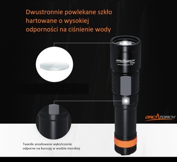 Фонарь для дайвинга Orca Torch D700