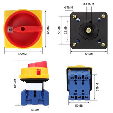 Полная полная Bunter 0-1 Bard 40a Camable Panel Switches
