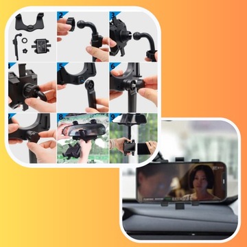 ДЕРЖАТЕЛЬ ТЕЛЕФОНА ДЛЯ ЗЕРКАЛА ЗАДНЕГО ВИДА АВТОМОБИЛЯ