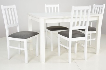 Раздвижной стол 80х120/150 + 4 деревянных стула