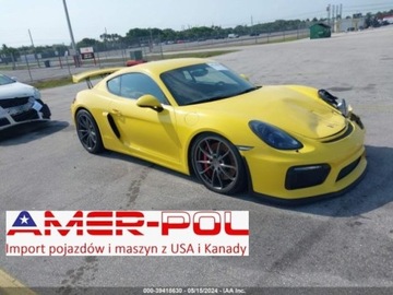 Porsche 2016 Porsche 718 Cayman 2016, GT4, 3.8, od ubezpiczalni 3.8 Benzyna 385KM