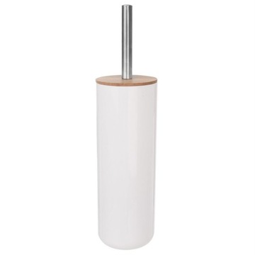 БЕЛЫЙ БАМБУК Щетка для чистки унитазов в контейнере.