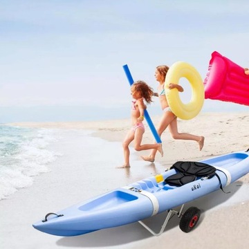 Тележка для лодки-каяка Грузоподъемность 70 кг Легкие алюминиевые пневматические колеса