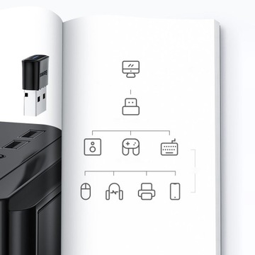 АДАПТЕР BASEUS MINI BLUETOOTH 5.0 ПРИЕМНИК USB ПК