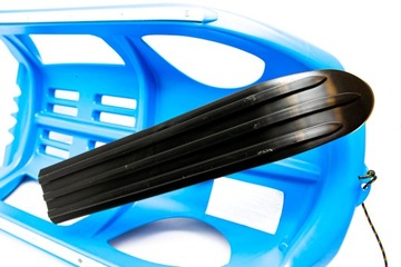 Санки с рулем и лыжами, синяя детская машина ZZC