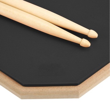 PRACTICE PAD PERKUSYJNY Z PAŁECZKAMI PERKUSYJNYMI DWUSTRONNY PAD DO ĆWICZEŃ