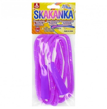 СКАЛАВКА для ДЕТЕЙ, блестки, микс ЦВЕТОВ, 210 см, СКАКАВКА, МЕГА КРЕАТИВ