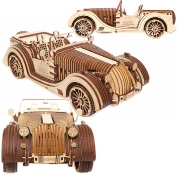 Kabriolet VM-05 Ugears drewniane Puzzle 3D 739el