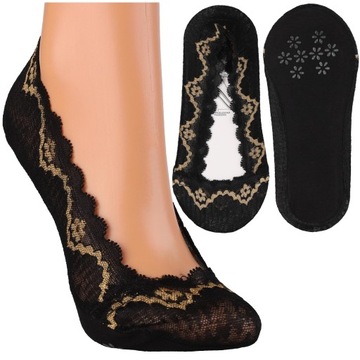 Ponožky Dámske Nízke Členkové Ponožky Balerínky s ABS Čipka MORAJ 1-pár 35-38