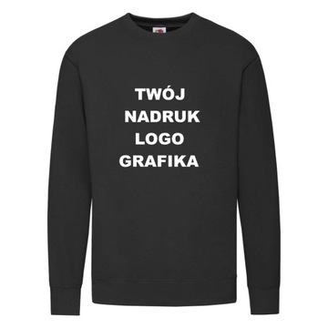 Bluza z WŁASNYM NADRUKIEM napisem L 183cm