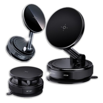 Uchwyt na telefon do samochodu na kokpit, szybę, deskę, magnetyczny 360°