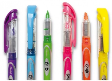 ХАЙЛАЙТЕР С ЖИДКИМИ ЧЕРНИЛАМИ SL12 ЖЕЛТЫЙ PENTEL