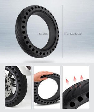 БЕСКАМЕРНАЯ ЦЕЛЬНАЯ ШИНА ДЛЯ СКУТЕРА XIAOMI M365 1S PRO PRO2 E 3