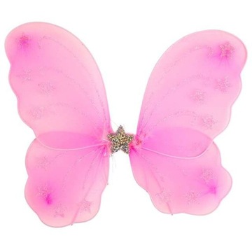 SKRZYDŁA różowe MOTYLA karnawał MOTYLEK bal