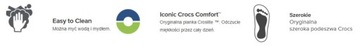 klapki crocs classic damskie sportowe lekkie gumowe chodaki 39-40 M7/W8