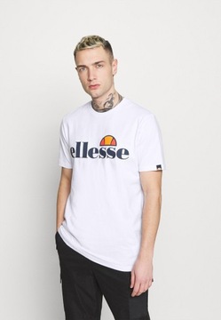 T-shirt z nadrukiem biały Ellesse S