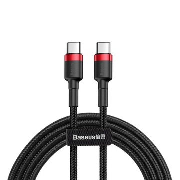 Кабель Baseus Cafule PD2.0 USB-C 60 Вт 1 м Черный