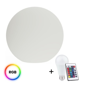 KULA LED LAMPA OGRODOWA ZEWNĘTRZNA DUŻA 60CM RGB PILOT SŁUPEK OŚWIETLENIOWY