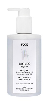 YOPE Blonde My Hair Maska 2w1 do włosów blond i rozjaśnianych - intesywna r