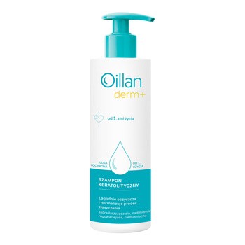 OILLAN DERM+ KERATOLITYCZNY SZAMPON DERMATOLOGICZNY SUCHA SWĘDZĄCA SKÓRA