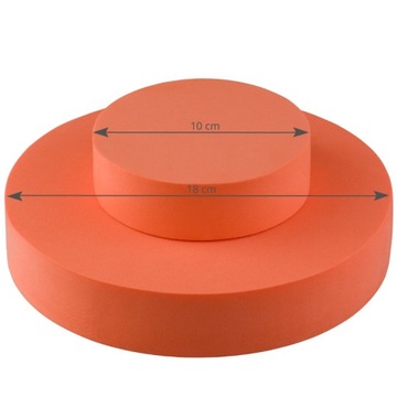 FreePower Roller Cube 18см ОРАНЖЕВЫЙ куб для реквизита ОРАНЖЕВЫЙ