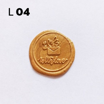 Золотая восковая марка найди свой узор