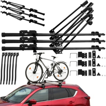 3x BAGAŻNIK UCHWYT ROWEROWY DACHOWY NA 3 ROWERY