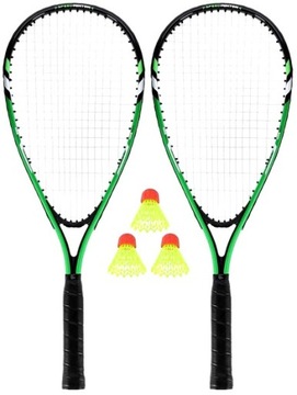 NILS Набор из 2 ракеток + 3 воланов для SPEED Badminton Crossminton