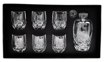 Bohemia KOMPLET whisky Karafka 6 szklanek Desire