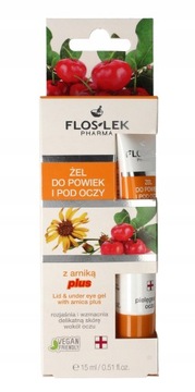 FLOSLEK ŻEL POD OCZY 15ML Z ARNIKĄ PLUS