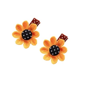 2PCS Colorful Sunflower Kids Hairpins Lovely