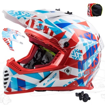 KASK OFFROADOWY ATV LS2 MX437 FAST EVO FUNKY 3XL