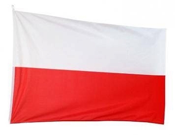 Flaga Polska - 30 x 40cm na patyku