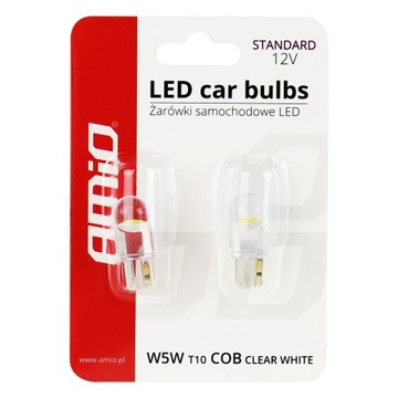 2x ŻARÓWKA LED W5W T10 HPC 12V Clear white